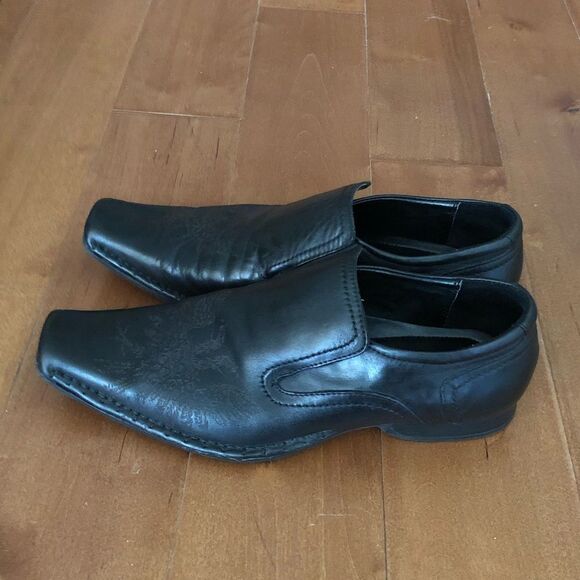 Men’s Black leather dress shoes main image 7